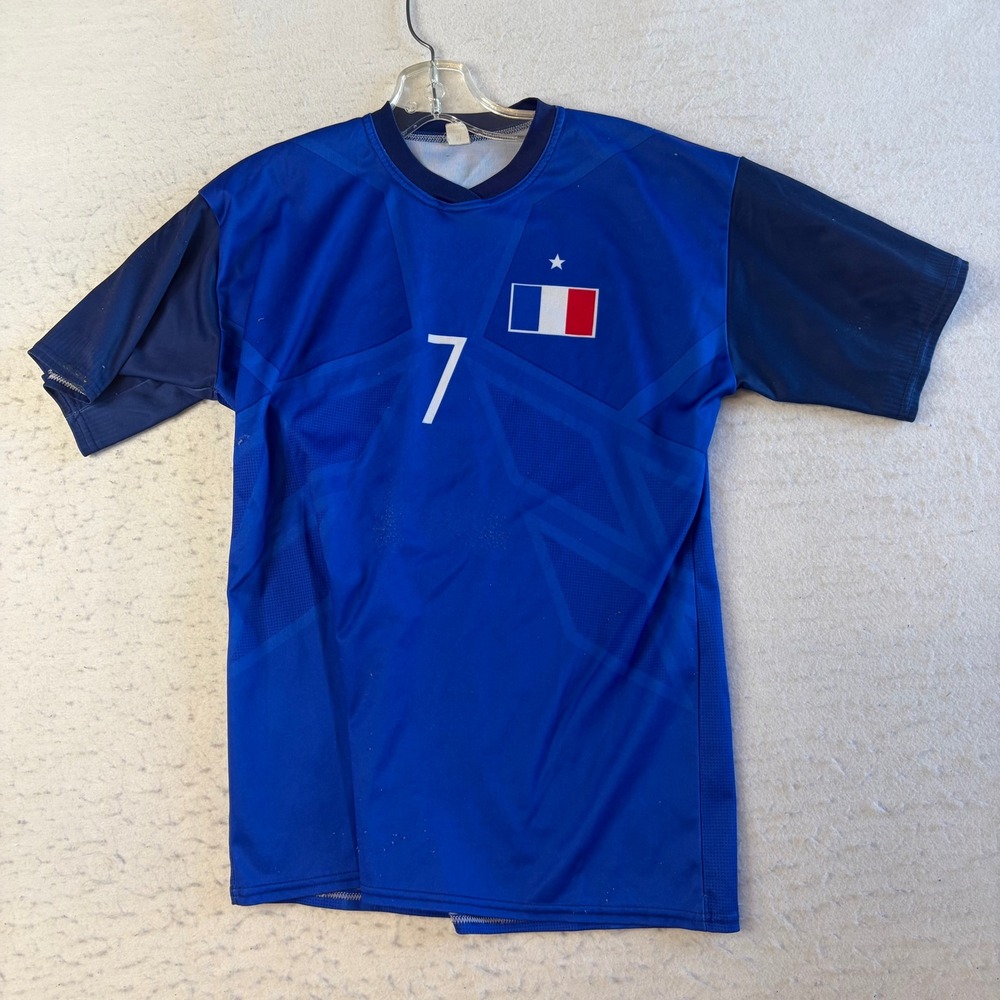 France Soccer Jersey Mens Medium Blue Griezmann 7 France‎ National Team